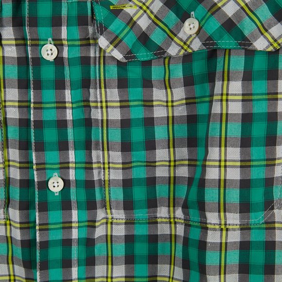 Mountain Hardwear Green Plaid Button Up Shirt Men's XL - Picture 3 of 8